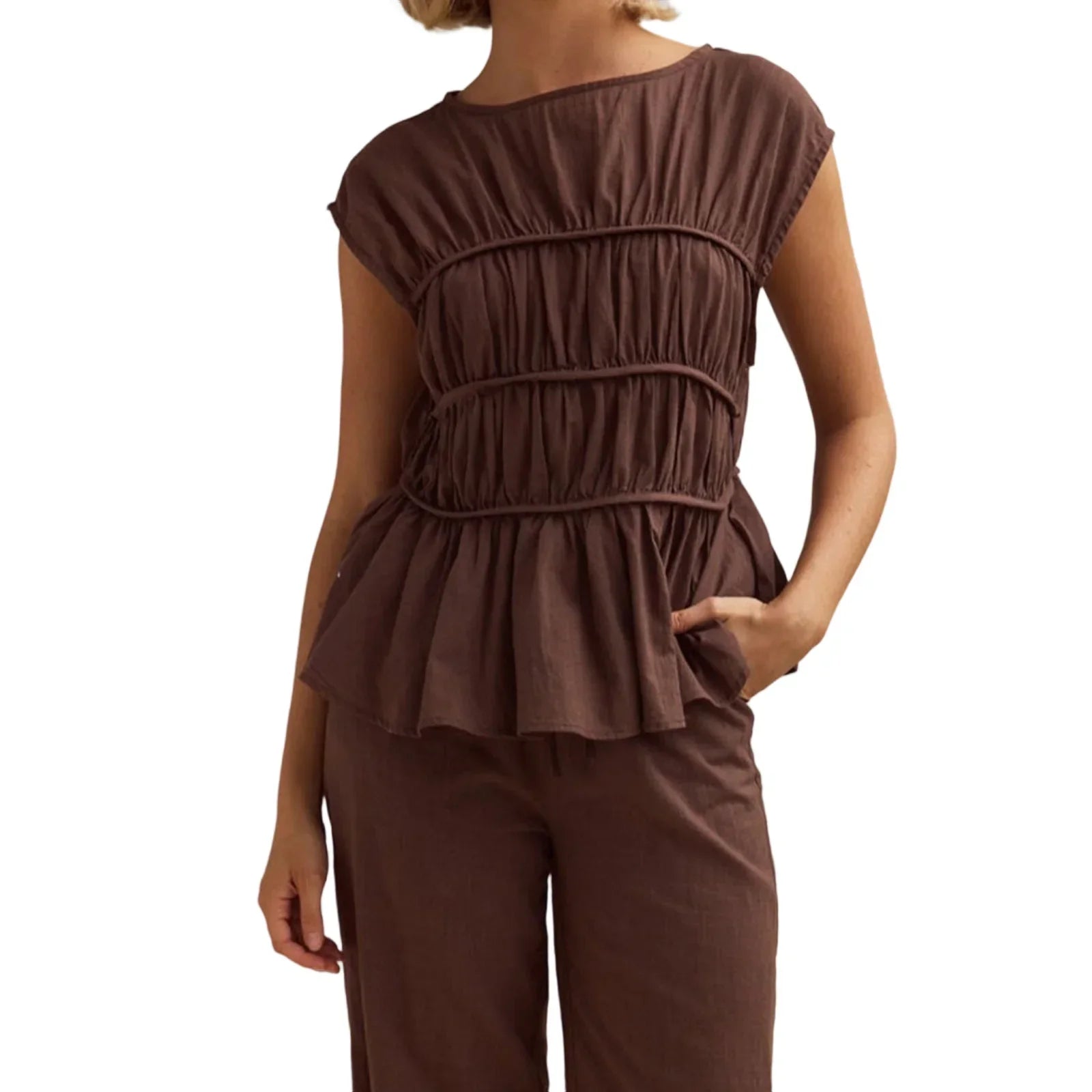 Dashi | Peplum Top