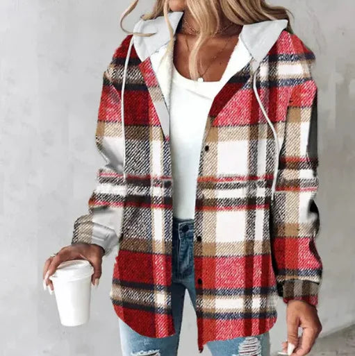 HIGHLAND | PLAID HOODED COAT