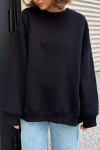 Lola | Oversize sweatshirt with crew neckline