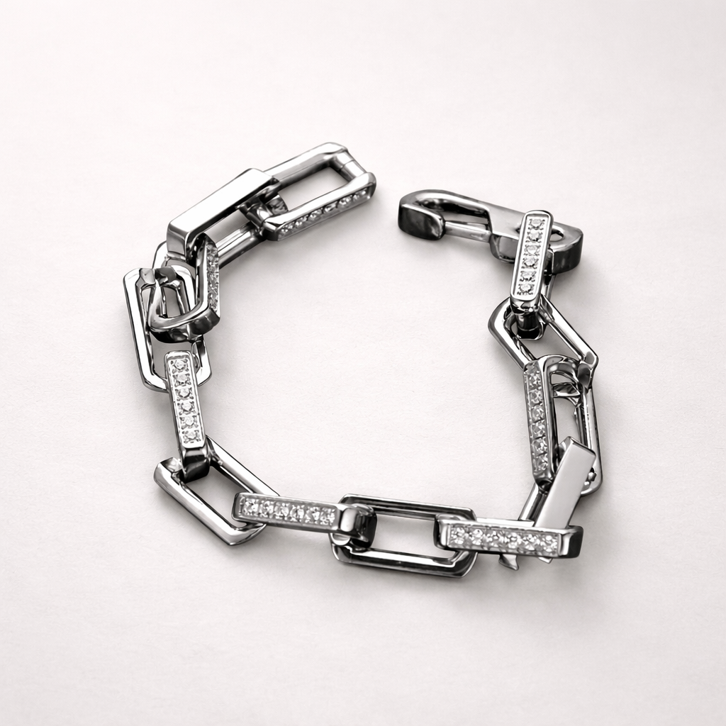 Voltaire Chainlink Bracelet – back view