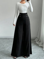 Stylish Women's Pantaloons with Buttons