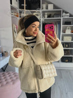 Women's Teddy Coat, Open Front, Relaxed Fit, Ultra-Soft Pile