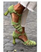 Rebecca | Classic Close Toe Strap Heels