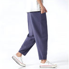 Urbane | Capri Pants Cotton-Linen Blend, Relaxed Fit