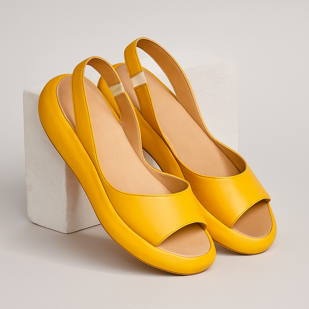 Light pink open-toe sandals for women featuring a cushioned comfort insole and a casual, versatile style. 3