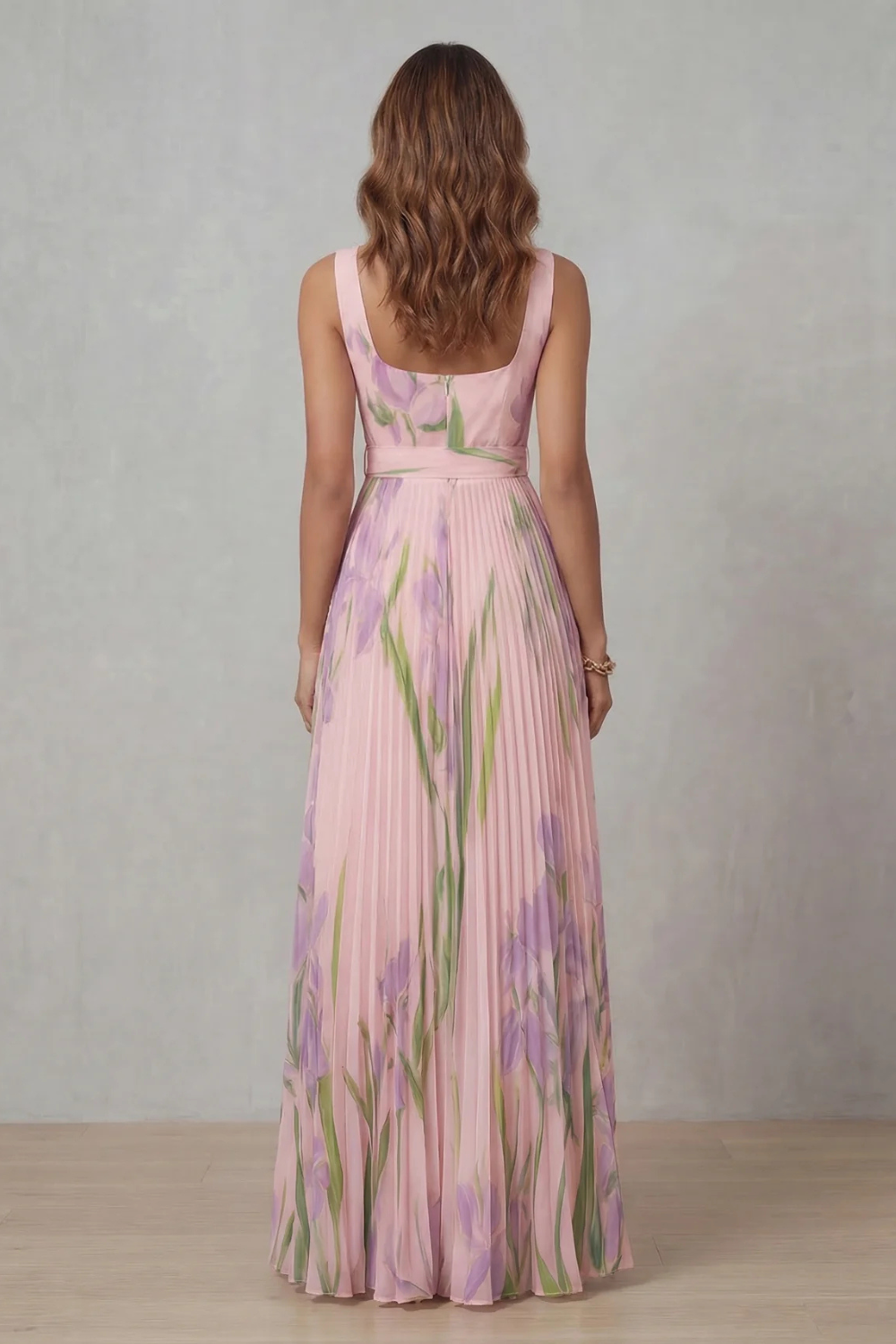 Vivienna Pleated Maxi Dress 3
