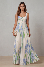 Vivienna Pleated Maxi Dress 7