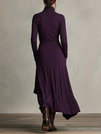Gisavelle - Elegant Asymmetrical Maxi Evening Dress