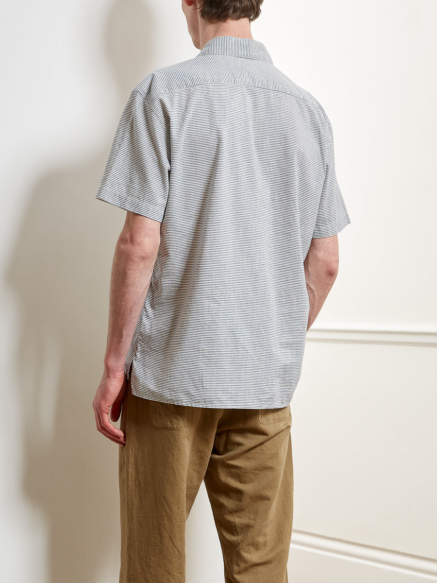 Yarrow Men's Shirt | Lightweight, Relaxed Fit, Short Sleeve, Bali Blue 2
