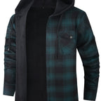 Desmond | Hooded Check Shirt Jacket