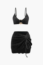 Nena | Velvet Bikini And Sarong