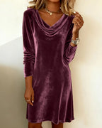 Rhosellea - Women's Velvet Dress