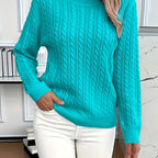 Faye | Cable-Knit Round Neck Sweater