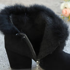 Frances | Warm Block-Heel Ankle Boots