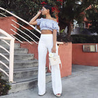 Women's High-Waisted Pants - Stylish and Comfortable