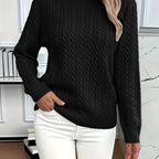 Faye | Cable-Knit Round Neck Sweater