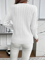 Faye | Cable-Knit Round Neck Sweater
