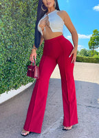 Women's High-Waisted Pants - Stylish and Comfortable