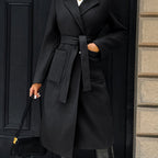 Evangeline | Tailored Belted Long Coat