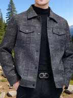 Fletcher | Patterned Trucker Jacket