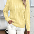 Faye | Cable-Knit Round Neck Sweater
