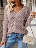 Elaine | Relaxed V-Neck Sweater