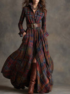 Lauren | Classic Belted Button-Up Shirt Dress