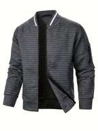 Raymond | Textured Zip-Up Bomber Jacket