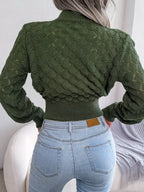 Melanie | Textured Cropped Sweater