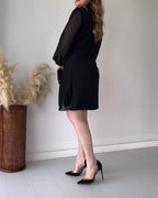 Noella - Festive dress with gold buckle
