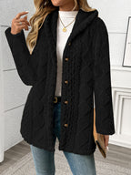 Roberta | Textured Button-Front Coat
