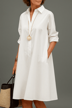 Diana | Sophisticated Pattern Midi Dress