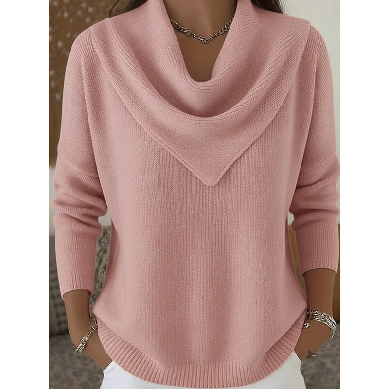 Heather | Elegant Cowl-Neck Sweater