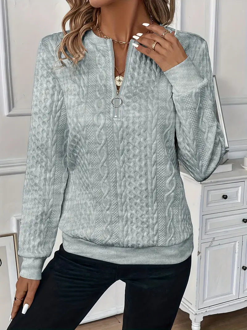 AMIE | SWEATER WITH ZIPPER