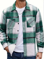 Corbin rugged check overshirt, detail