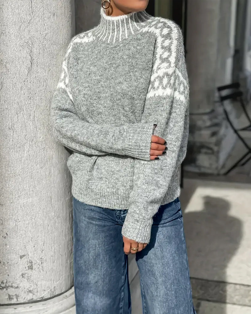 Aurelia | Cozy Patterned Sweater