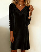 Rhosellea - Women's Velvet Dress