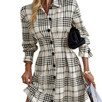 Selirra - French Dress with Tartan Check