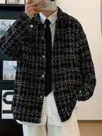 Julian | Textured Plaid Shirt Jacket