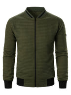 Raymond | Textured Zip-Up Bomber Jacket