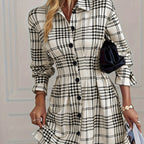 Selirra - French Dress with Tartan Check