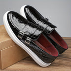 Xavier | Textured Slip-On Loafers