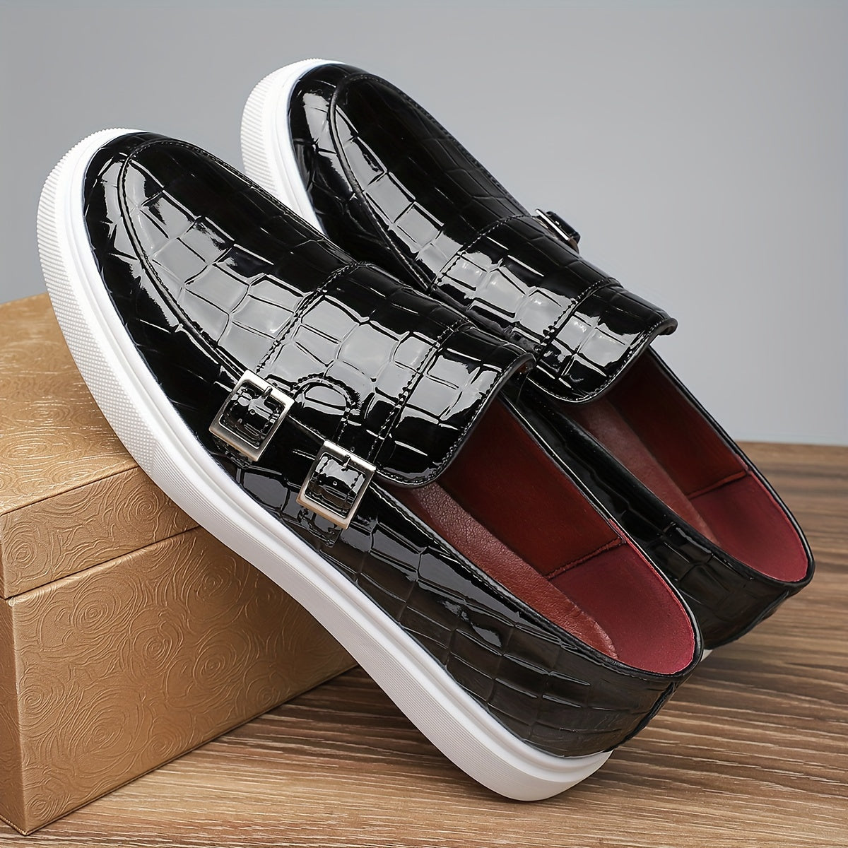 Xavier | Textured Slip-On Loafers