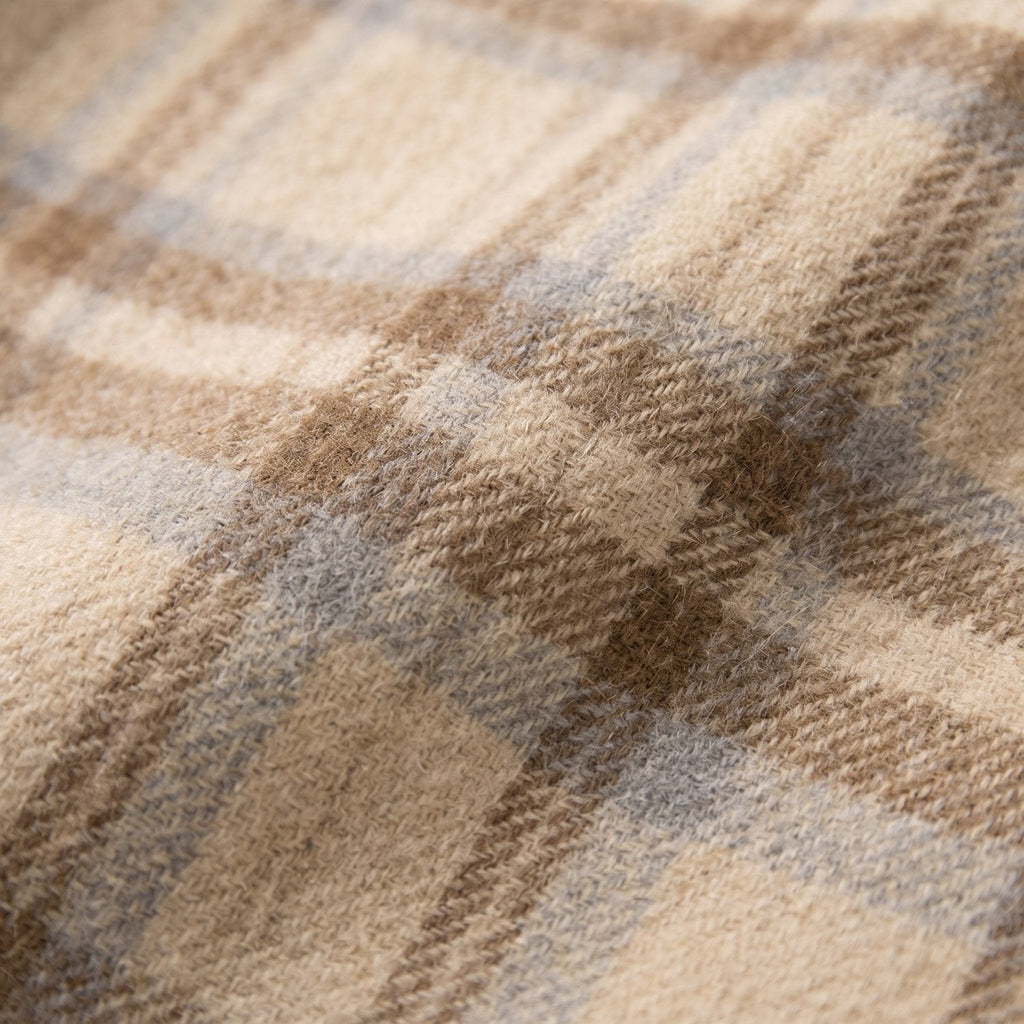Women's Checkered Blazer – Beige, Tailored