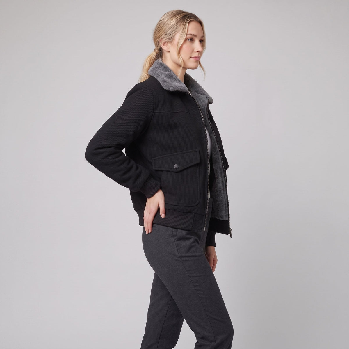 Women's Faux-Fur Lined Jacket – Soft, Warm