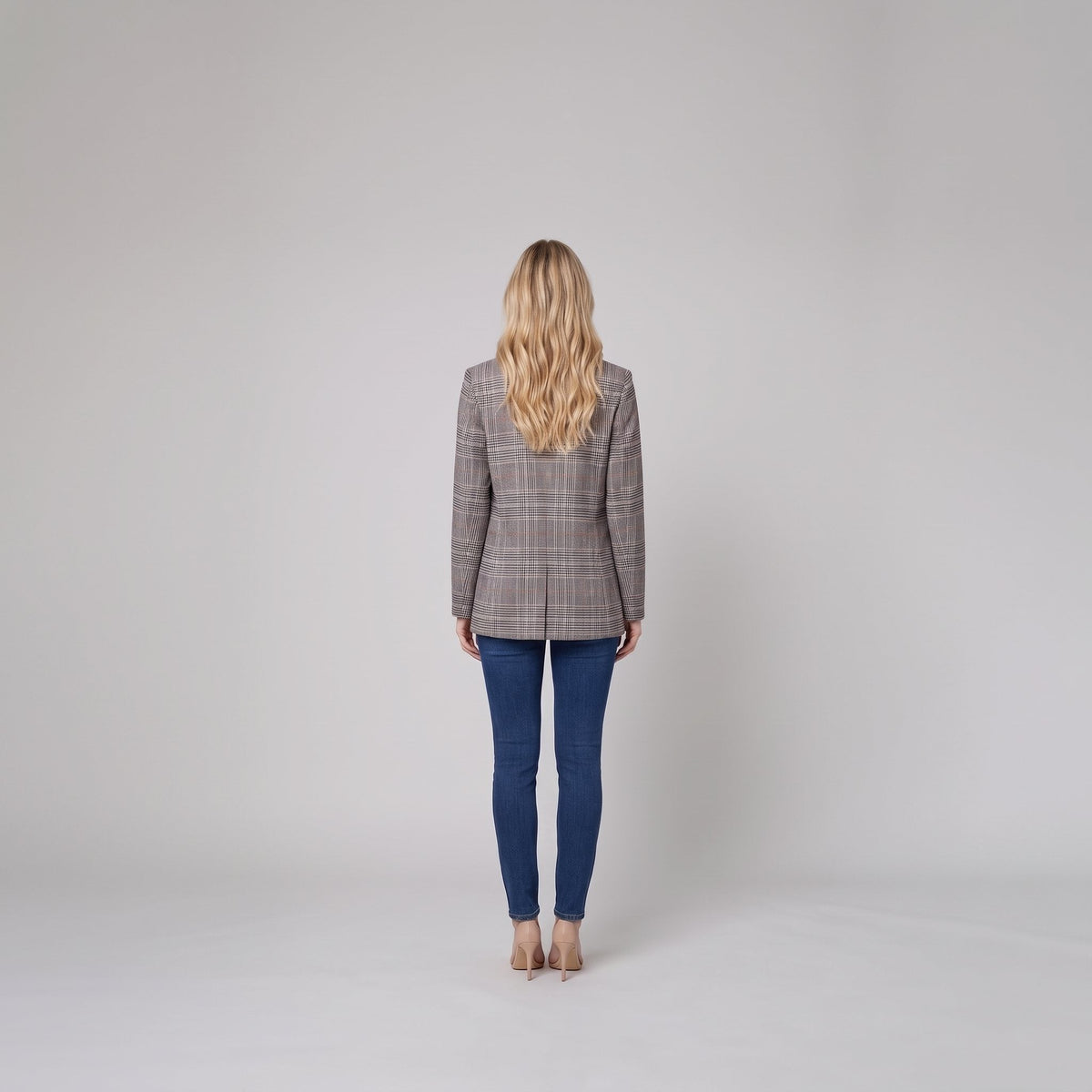 Women's Check Blazer – Tailored, Elegant