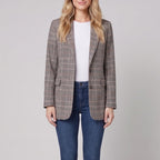 Women's Check Blazer – Tailored, Elegant