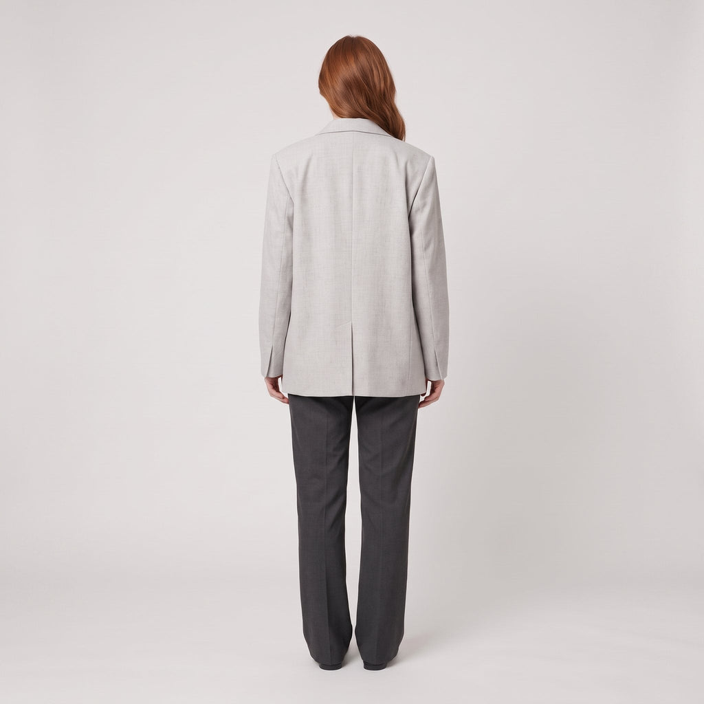 Women's Grey Blazer – Tailored Fit