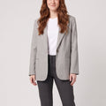 Women's Grey Blazer – Tailored Fit