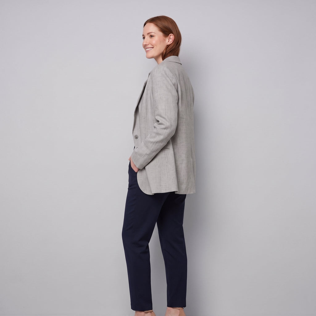 Women's Grey Blazer – Tailored Fit